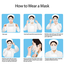Load image into Gallery viewer, Disposable 3 Ply White Safety Face Masks